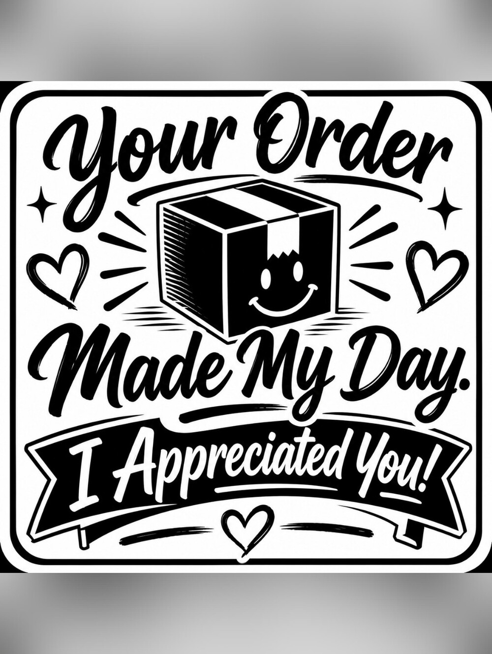 @hollydraeger13 Custom Thank You Stickers 10p Count - Picture 2 of 3